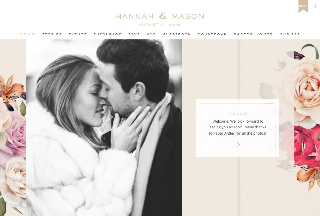 Fresh Blossoms multi-pages website layout