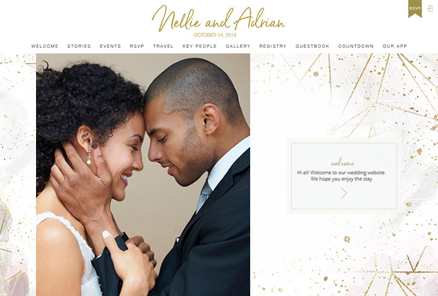 Love Affair multi-pages website layout